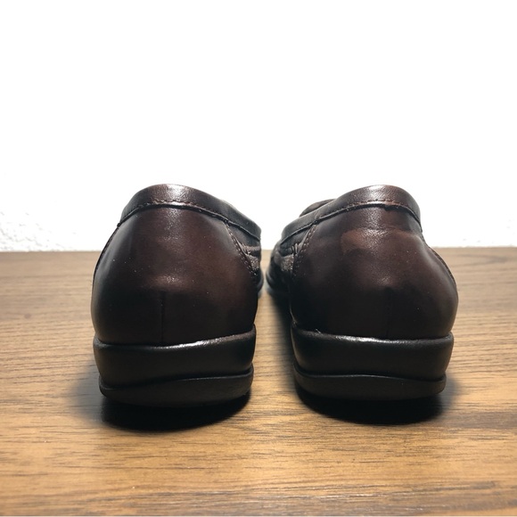 Covington Florence Women’s Brown Woven Leather Slip On Shoe Size 5M - Picture 4 of 9